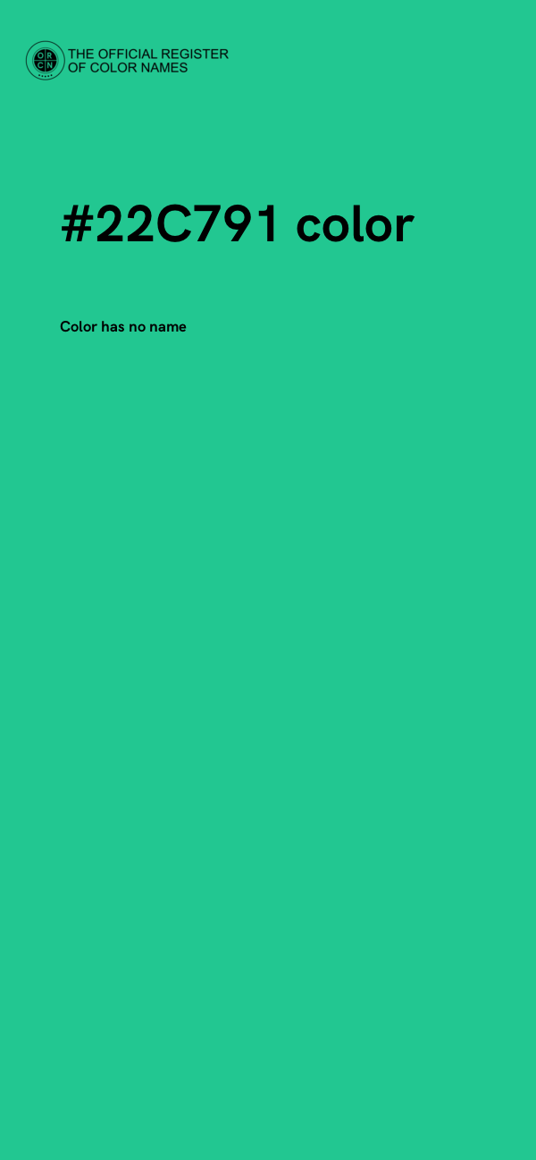 #22C791 color image