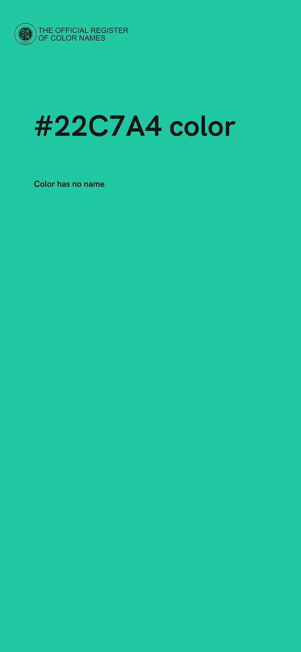 #22C7A4 color image