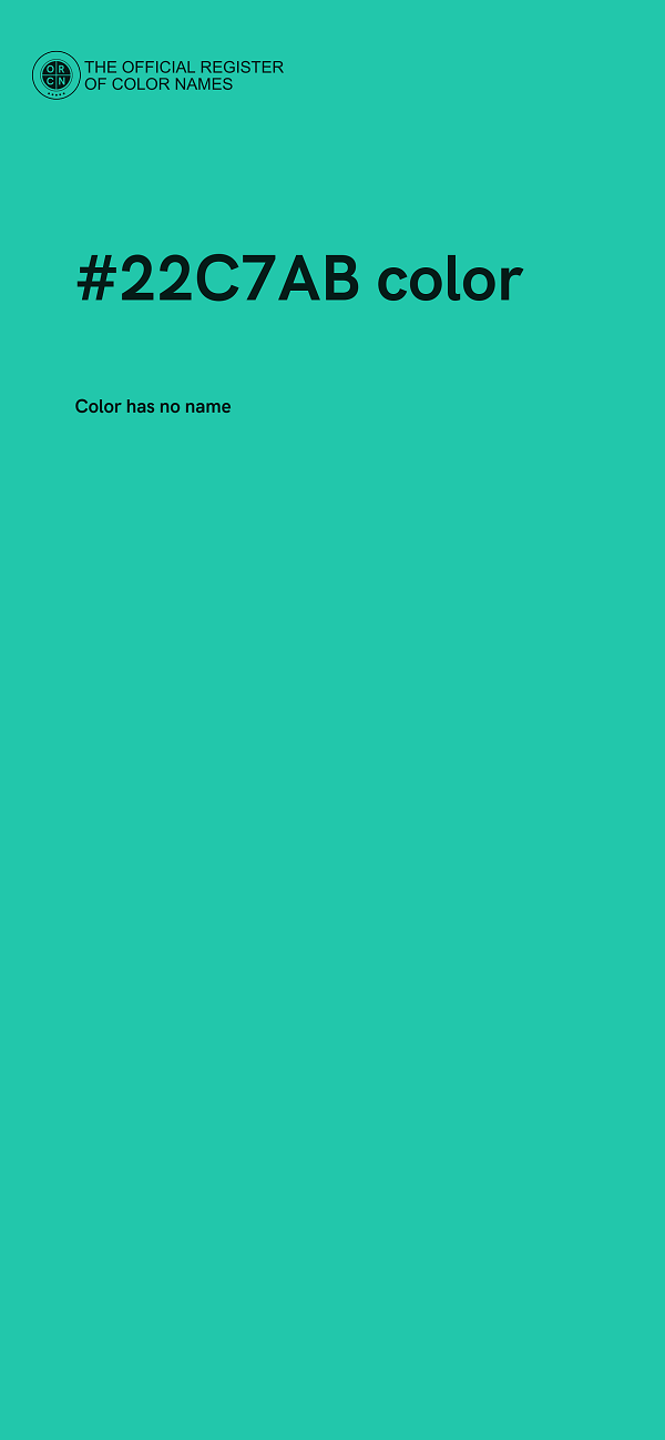 #22C7AB color image