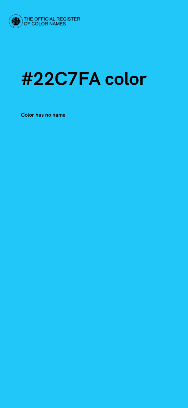 #22C7FA color image
