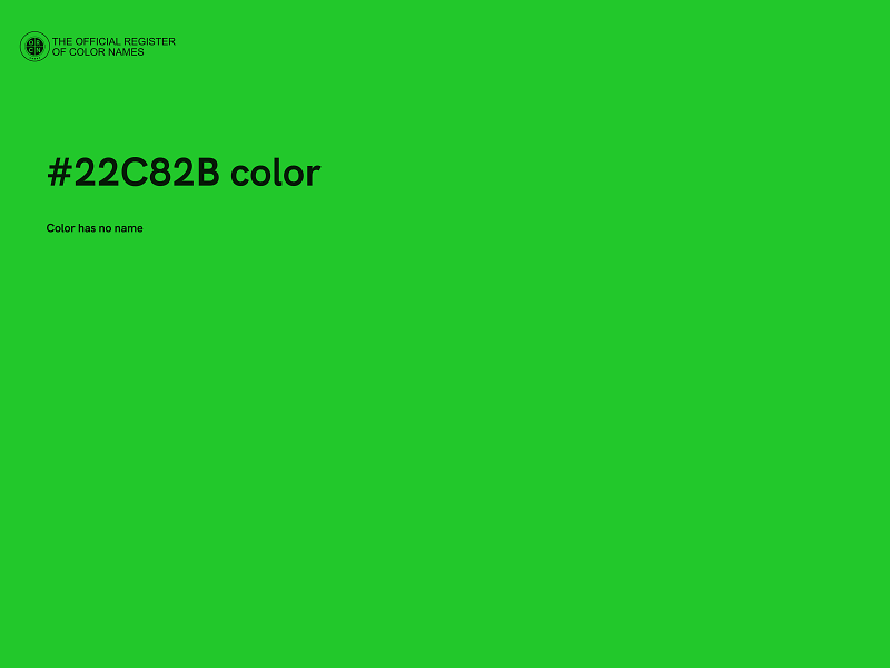 #22C82B color image