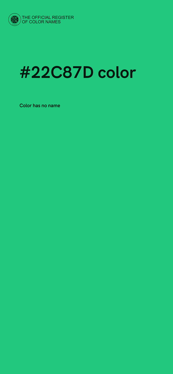 #22C87D color image