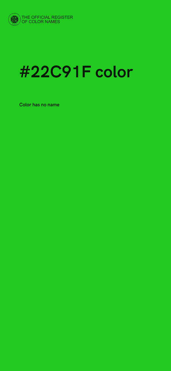 #22C91F color image