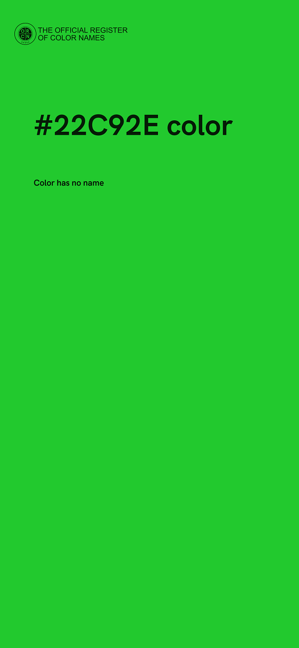 #22C92E color image