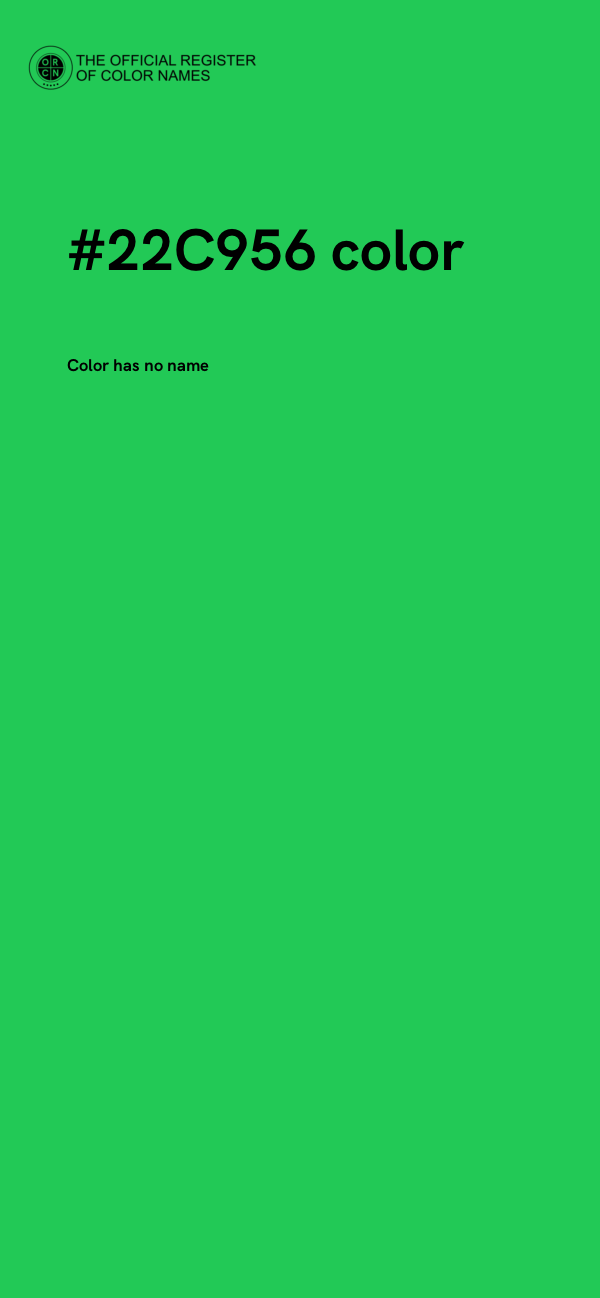 #22C956 color image