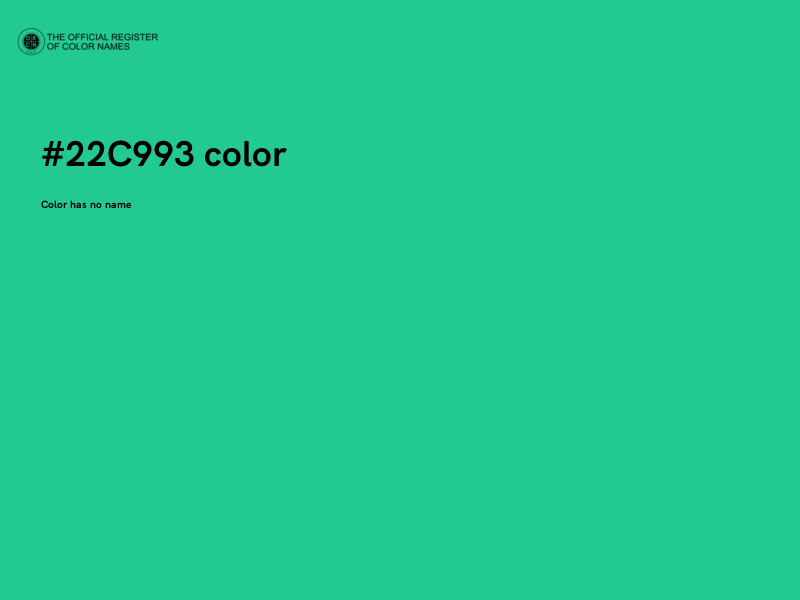 #22C993 color image
