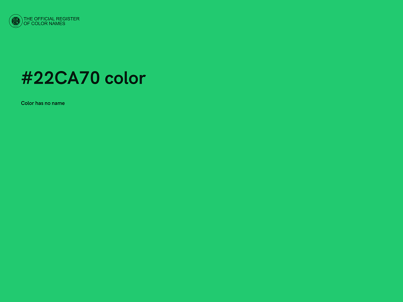 #22CA70 color image