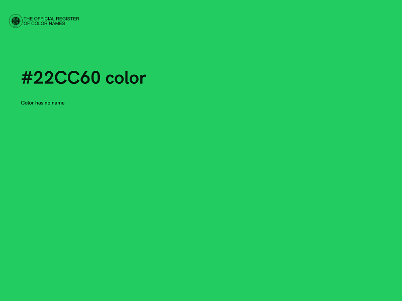 #22CC60 color image