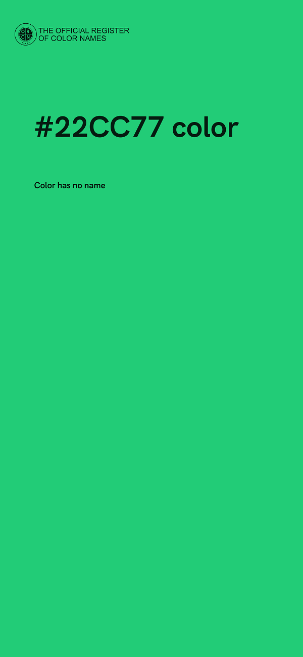 #22CC77 color image
