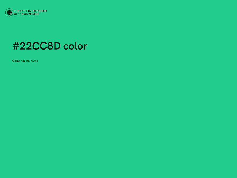 #22CC8D color image