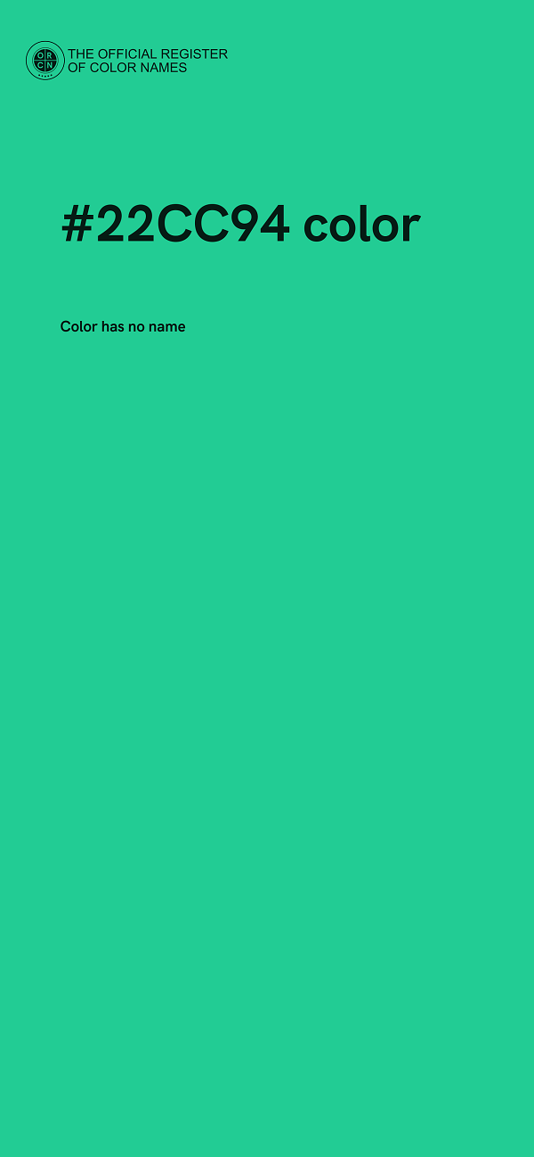 #22CC94 color image