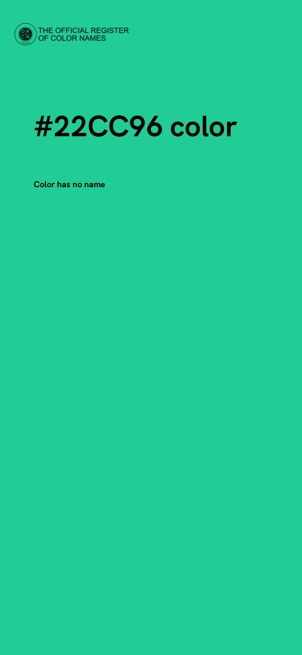 #22CC96 color image