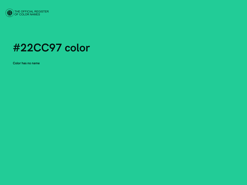 #22CC97 color image