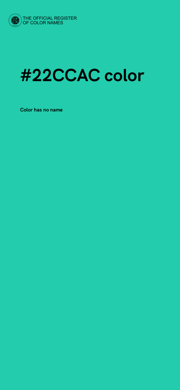 #22CCAC color image