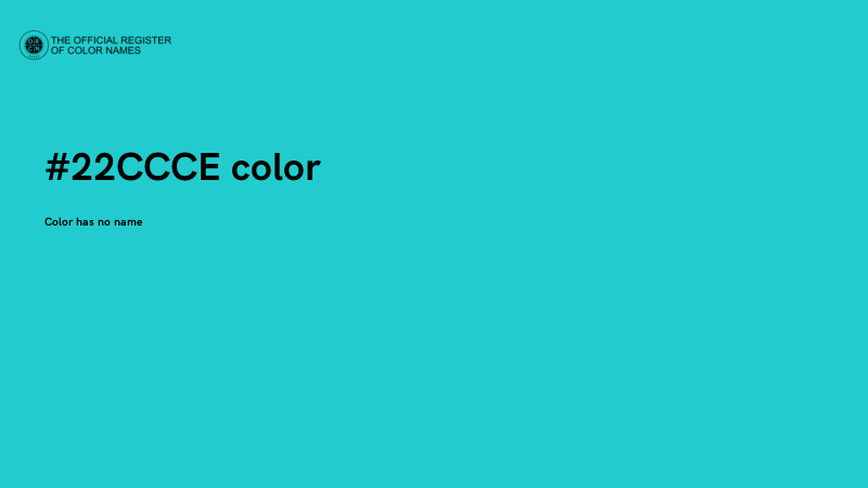 #22CCCE color image