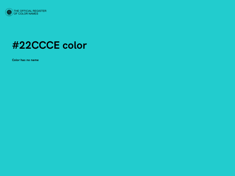 #22CCCE color image