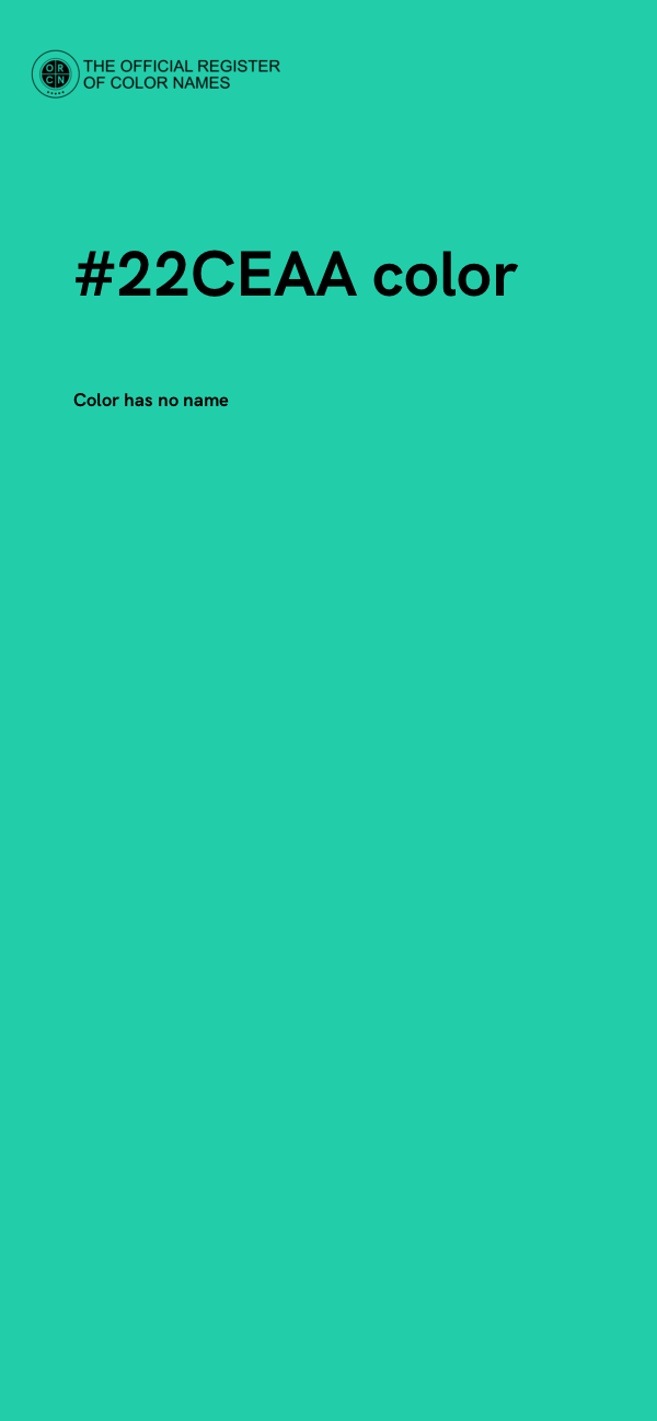 #22CEAA color image