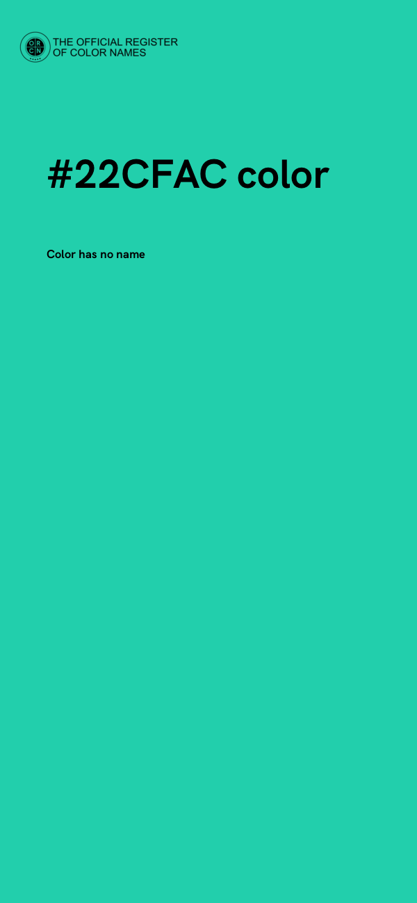 #22CFAC color image