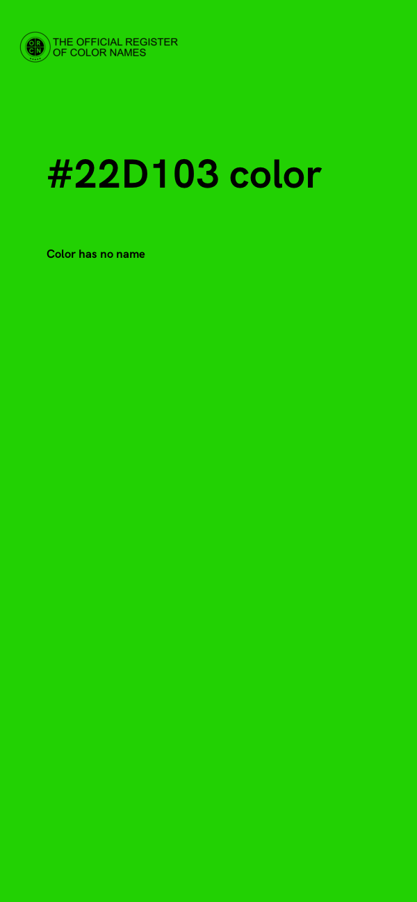 #22D103 color image