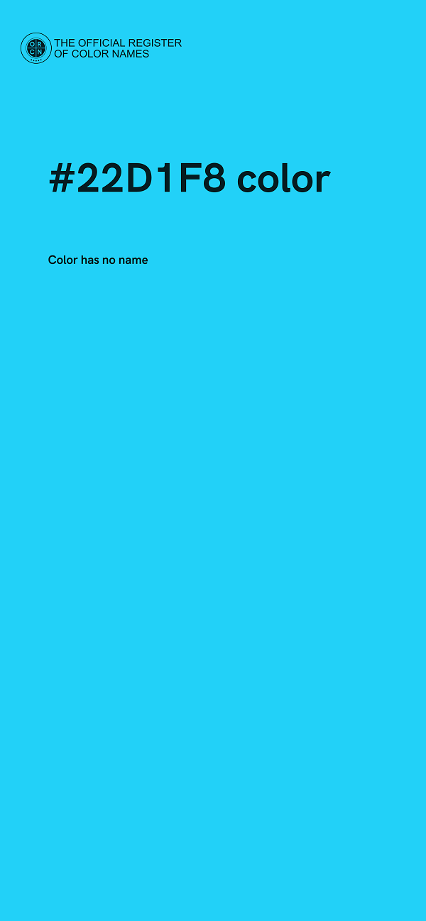 #22D1F8 color image