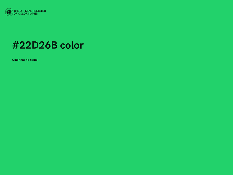 #22D26B color image