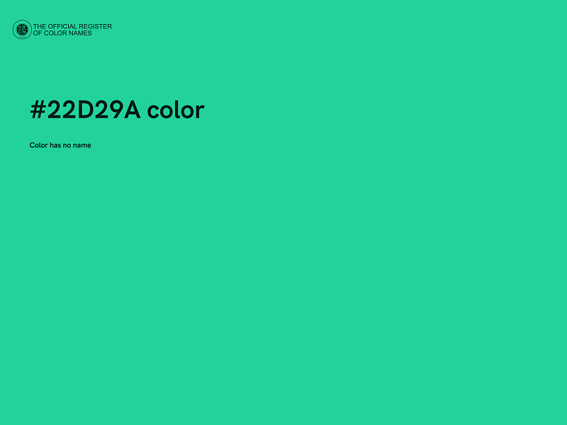 #22D29A color image