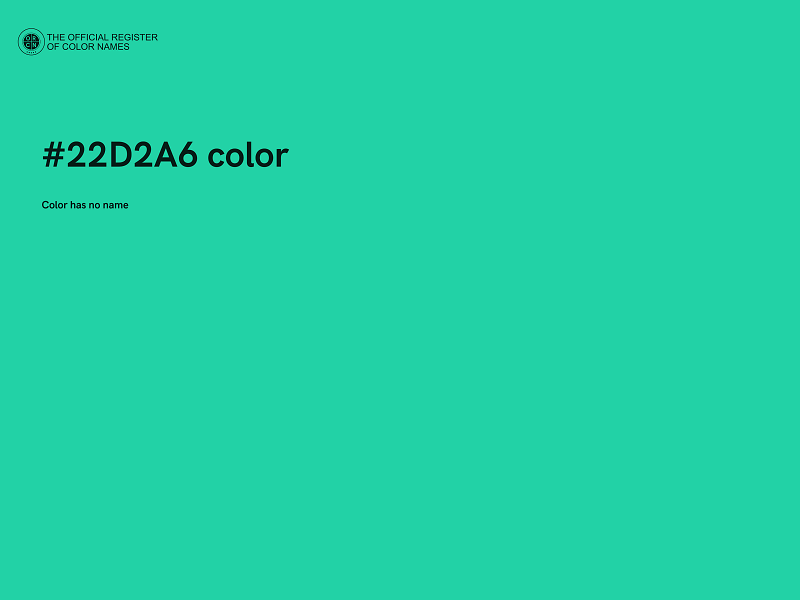 #22D2A6 color image