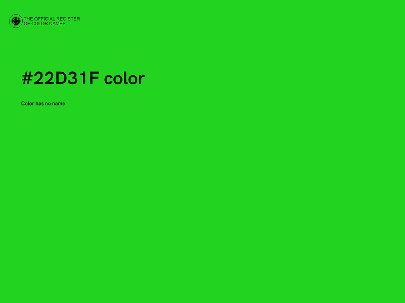 #22D31F color image