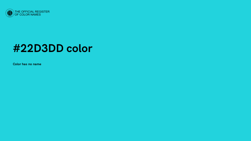 #22D3DD color image