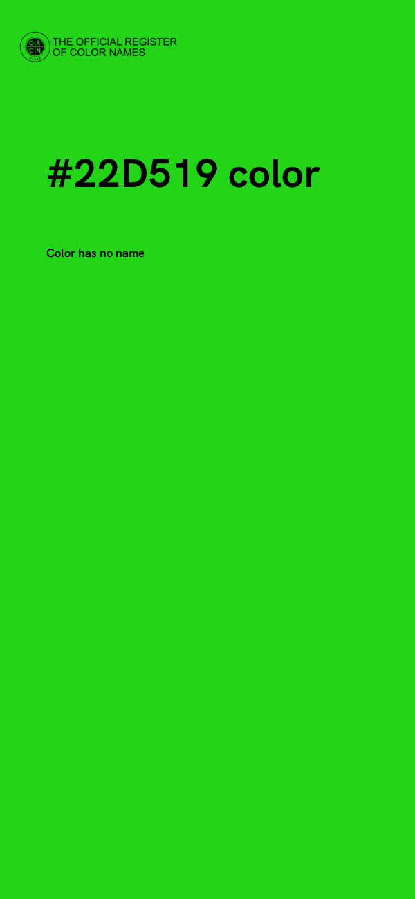 #22D519 color image