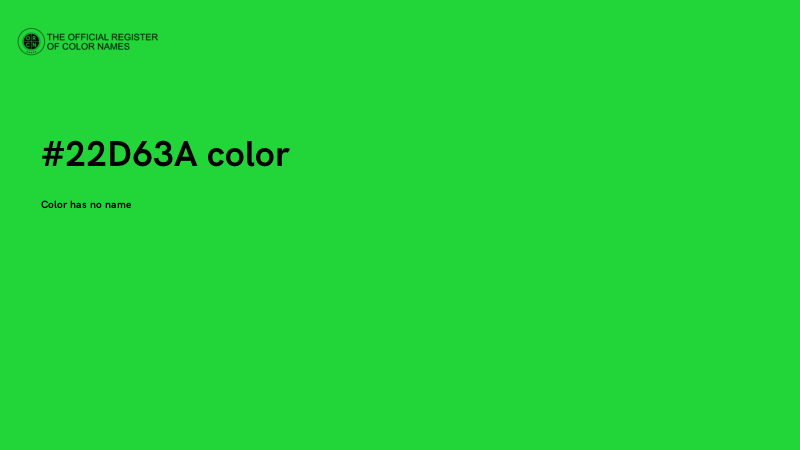 #22D63A color image