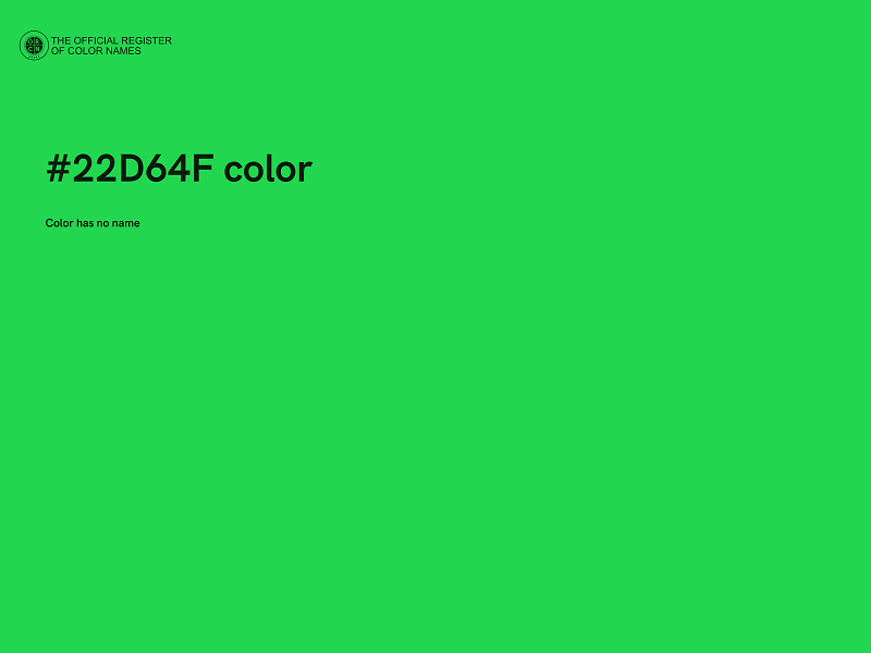 #22D64F color image