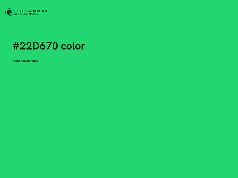 #22D670 color image