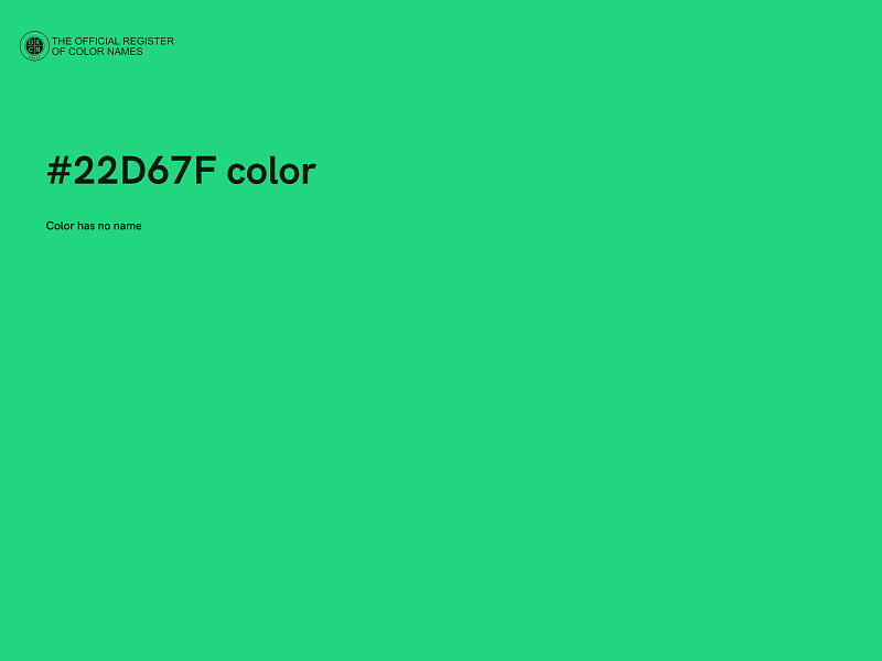 #22D67F color image