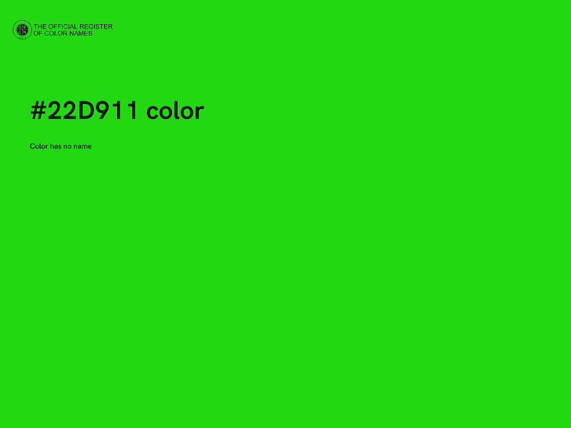 #22D911 color image