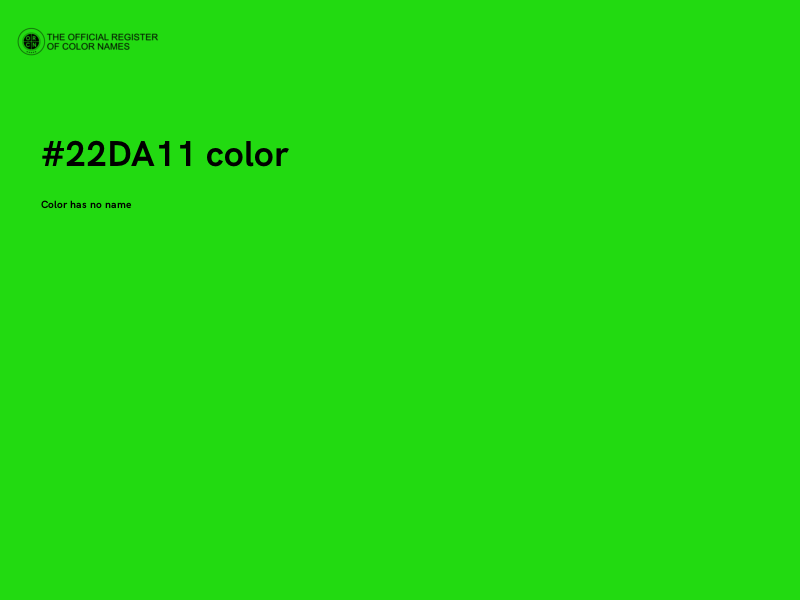 #22DA11 color image