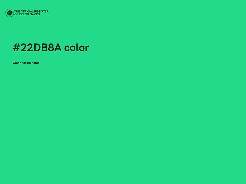 #22DB8A color image