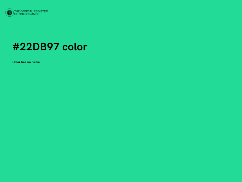 #22DB97 color image