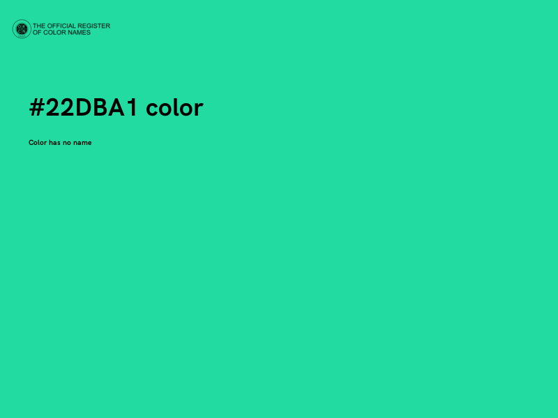 #22DBA1 color image