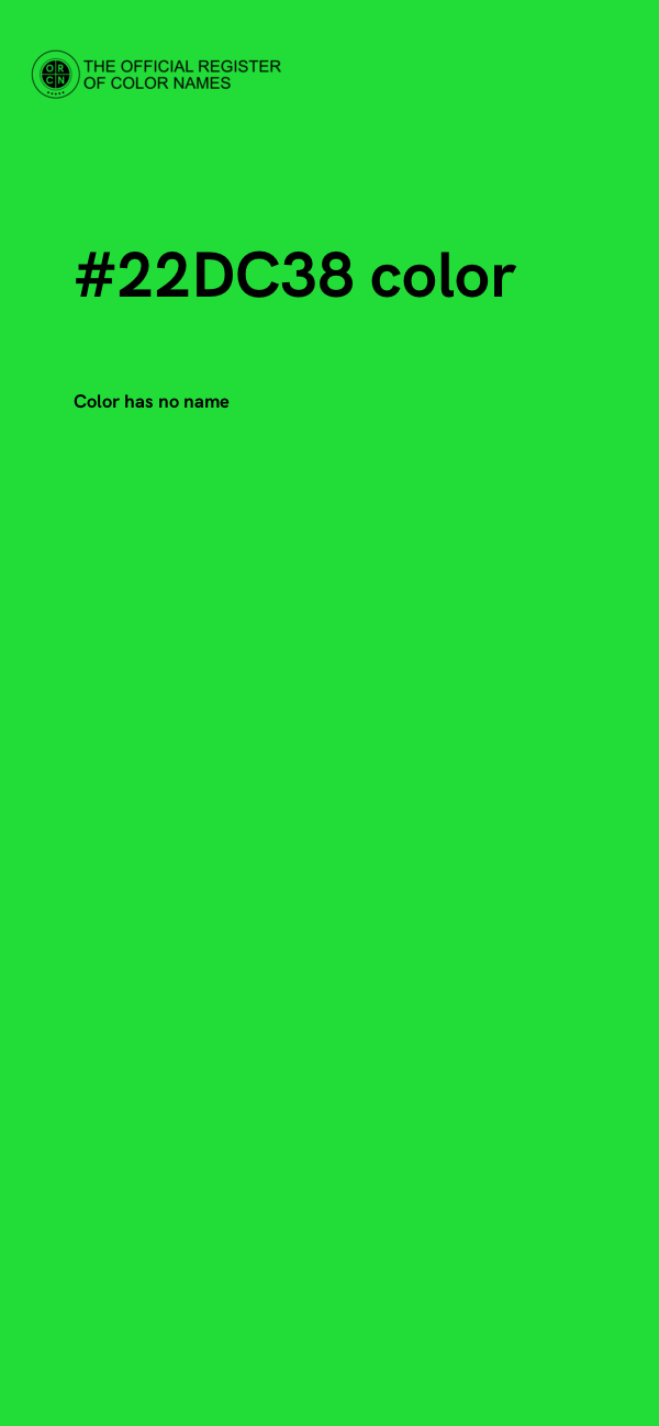 #22DC38 color image