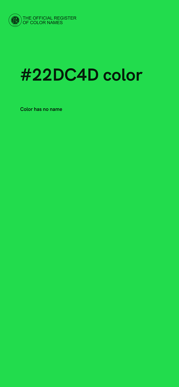 #22DC4D color image