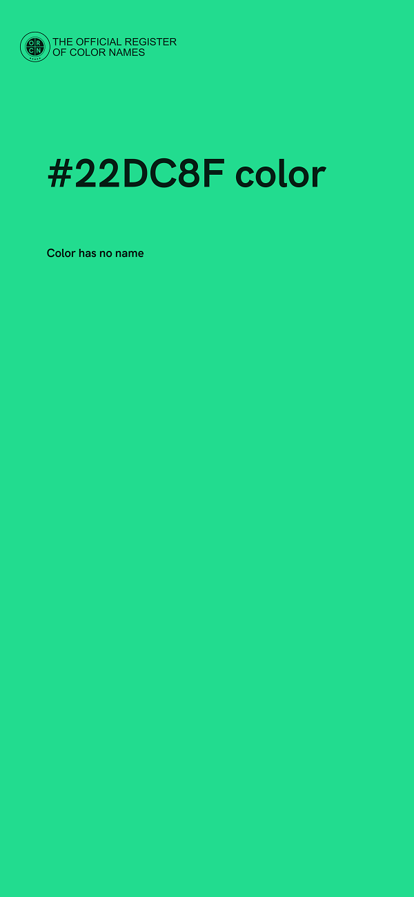 #22DC8F color image