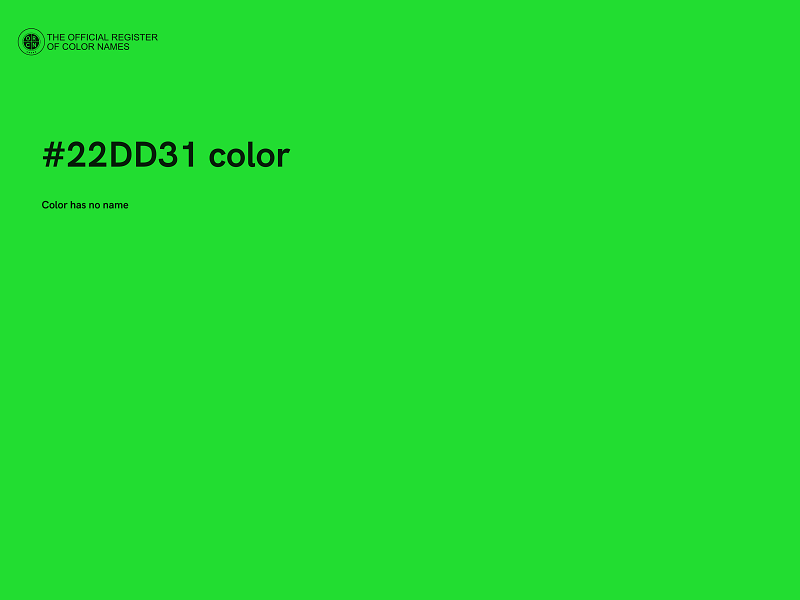 #22DD31 color image