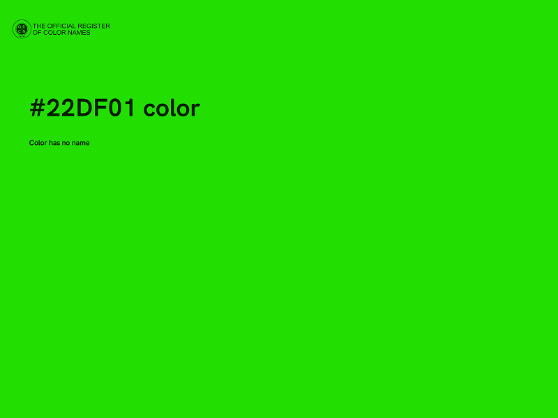 #22DF01 color image