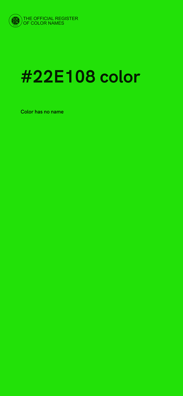 #22E108 color image