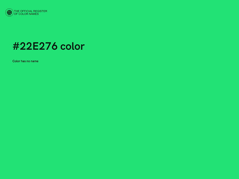 #22E276 color image