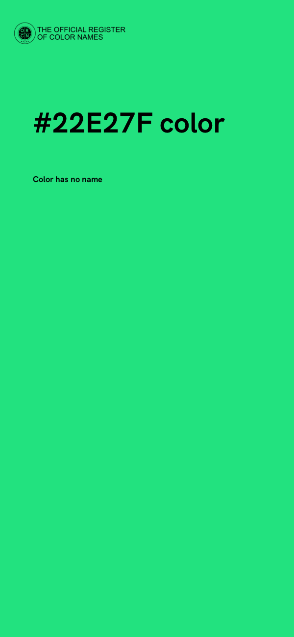 #22E27F color image