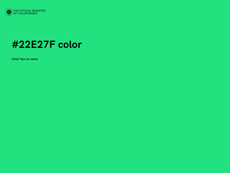 #22E27F color image