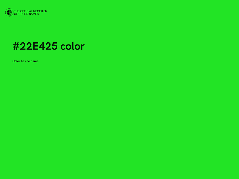 #22E425 color image