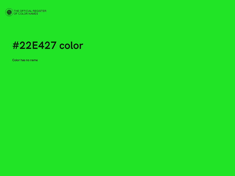 #22E427 color image